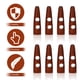 thumbnail image 4 of EeaseMX 20 botones de madera para abrigos, botones decorativos para suéteres, botones de cuerno para ropa DIY, 4 of 7
