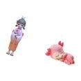 thumbnail image 4 of Figura de geisha kabuki de resina, estatua de ciervo durmiendo, kimono japonés, decoración de mesa para dormitorio de estilo rústico, accesorios artes, 4 of 5