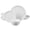 White, variant on LaGlint Dinnerware Set, Opal Glass, Dishwasher and Microwave Safe, 18 Pieces, Service for 6