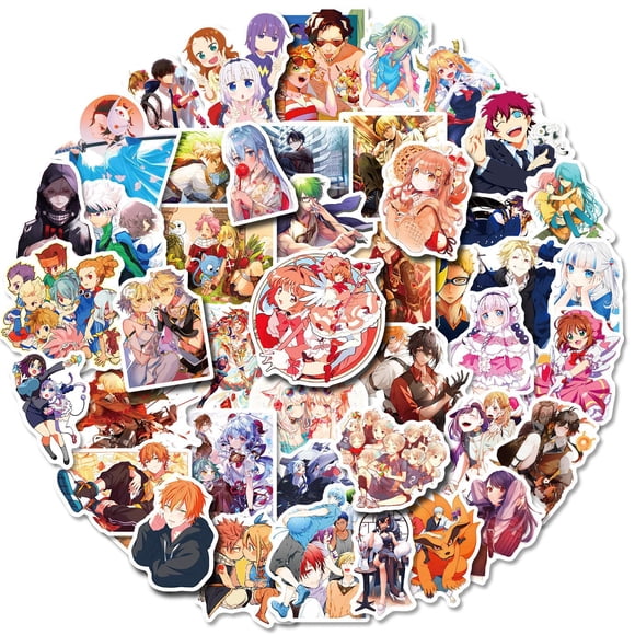 Genshin Impact Cartoon Character Stickers, Set of 50, Waterproof and UV Resistant, Great for All Your Gadgets
