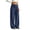 12# Dark Blue, variant on Corduroy Pants Womens Low Rise Wide Leg Cargo Pants Casual Baggy Lounge Pant Office Business Work Pant with Pockets Coffee XL