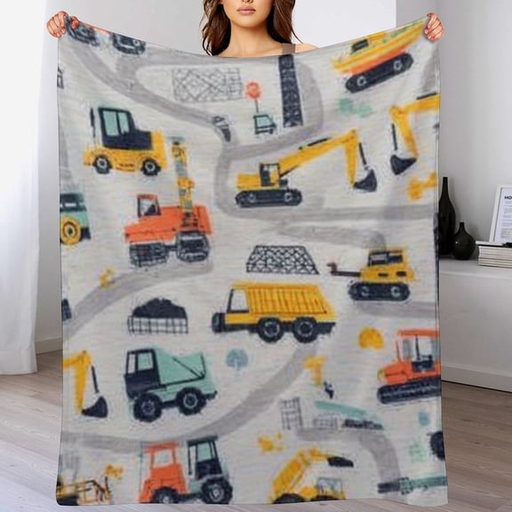 RKSupls Christmas Throw Blanket,Soft Warm Flannel Cute Truck Blanket Gift for Christmas Home Bed Sofa Couch Decor,50x60 in