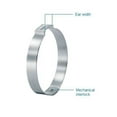 thumbnail image 3 of Oetiker 10100030 Zinc-Plated Steel Hose Clamp, Double Ear, Clamp ID Range 19 mm (Closed) - 23 mm (Open) (Pack of 500), 3 of 4