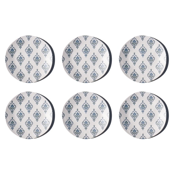 Kashmir NewWave Melamine Dinner Plate - Blue - 10.5" - Set of 6