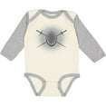 thumbnail image 3 of Inktastic Fencing Mask Foils Halftone Boys or Girls Long Sleeve Baby Bodysuit, 3 of 5