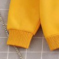 thumbnail image 6 of Toddler Baby Girl Clothes Toddler Girl Outfit Ruffle Sleeve Shirt Flare Pant Set Fall Winter Clothing for 24 Months 2T 3T 4T 5T 6T 7T Girl Light Yellow Size 2-3 Years, 6 of 8