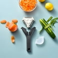 thumbnail image 4 of de 2 en un, de , hoja afilada, antideslizante para pelar verduras, naranja, , zanahoria, utensilio de cocina perfecl pelador de verduras, 4 of 8