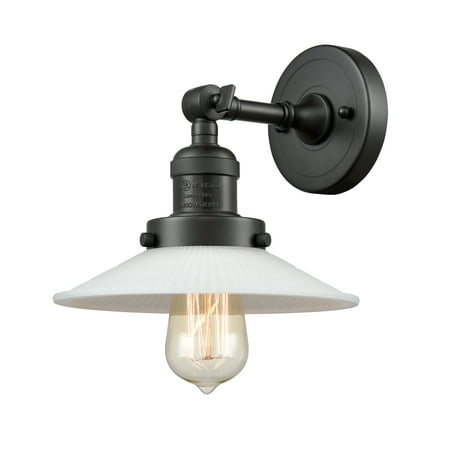 

Innovations Lighting 203 Halophane Halophane 1 Light 8 Tall Bathroom Sconce - MultiColor