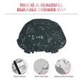 thumbnail image 3 of KLL Chemical Pattern Shower Cap & Bath Cap for Women,Reversible Oversized Waterproof Shower Caps for all Hair Lengths,Elastic Reusable Bathing Hair Cap, 3 of 6