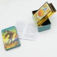 thumbnail image 2 of Waite-Juego de cartas de Tarot con caja de hierro, juego de mesa de cartas completo en inglés, tarjeta de oráculo bronceada, Manual de papel Retro, 2 of 5