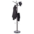 thumbnail image 2 of Costway 67" Metal Coat Hat Jacket Stand Tree Umbrella Holder Hanger Rack W/ Marble Base, 2 of 10