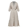 thumbnail image 1 of Summer Woman Long Sleeve Dress Oversize V Neck Long Dress Suitable for Girl Lover Daughter, 1 of 5