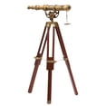 thumbnail image 2 of Roorkee instruments India  Brass Antique Color Telescope with Tripod Stand 17", 2 of 5