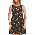 thumbnail image 1 of Disketp Bulldog with Sunglasses para Vestido sin Mangas para Mujeres, Vestidos de Verano para Mujeres, Casual y Holgado para la Playa, 1 of 7