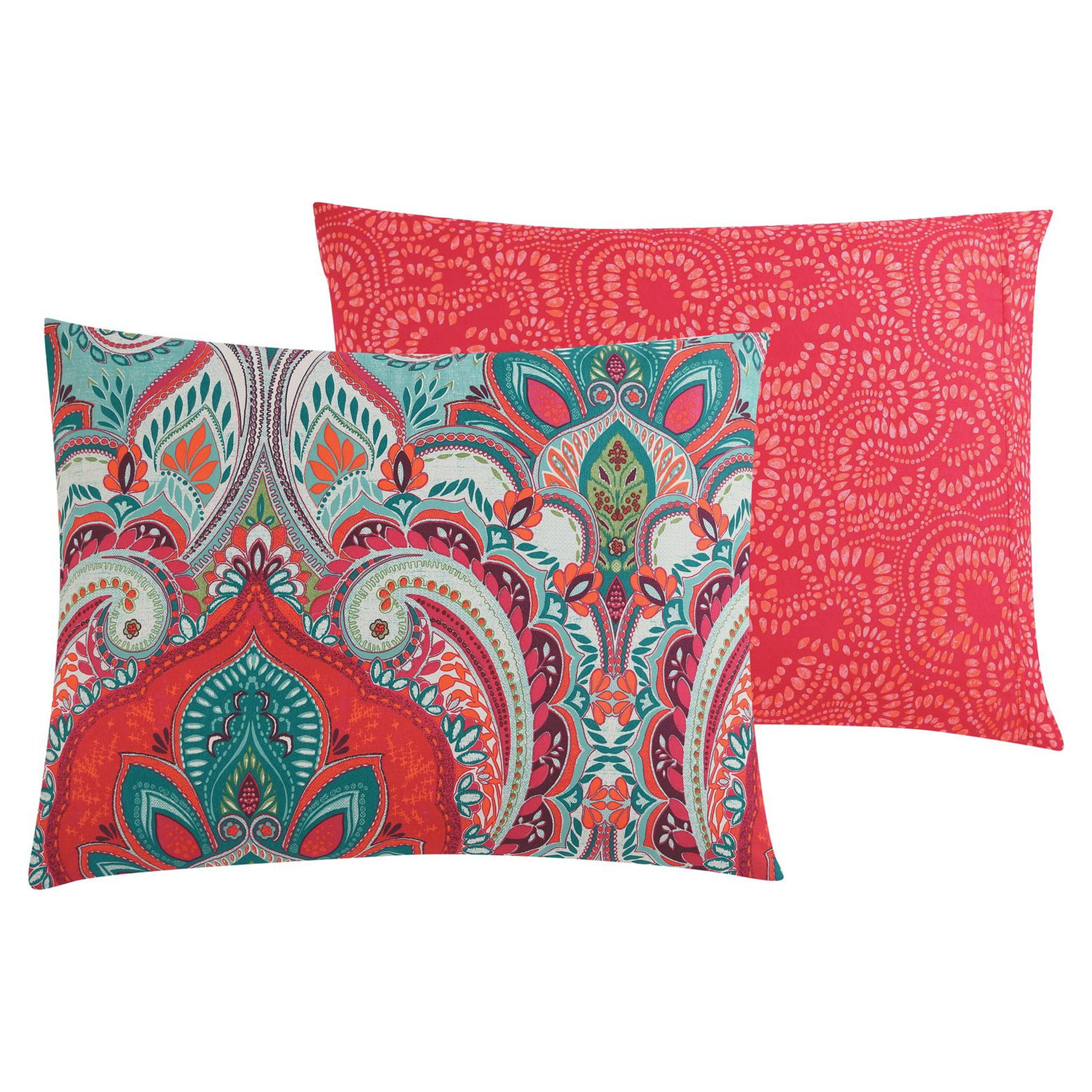 VCNY Home Casa Real 5-Piece Multicolor Damask Reversible Comforter Set, Full/Queen, Adult, Unisex