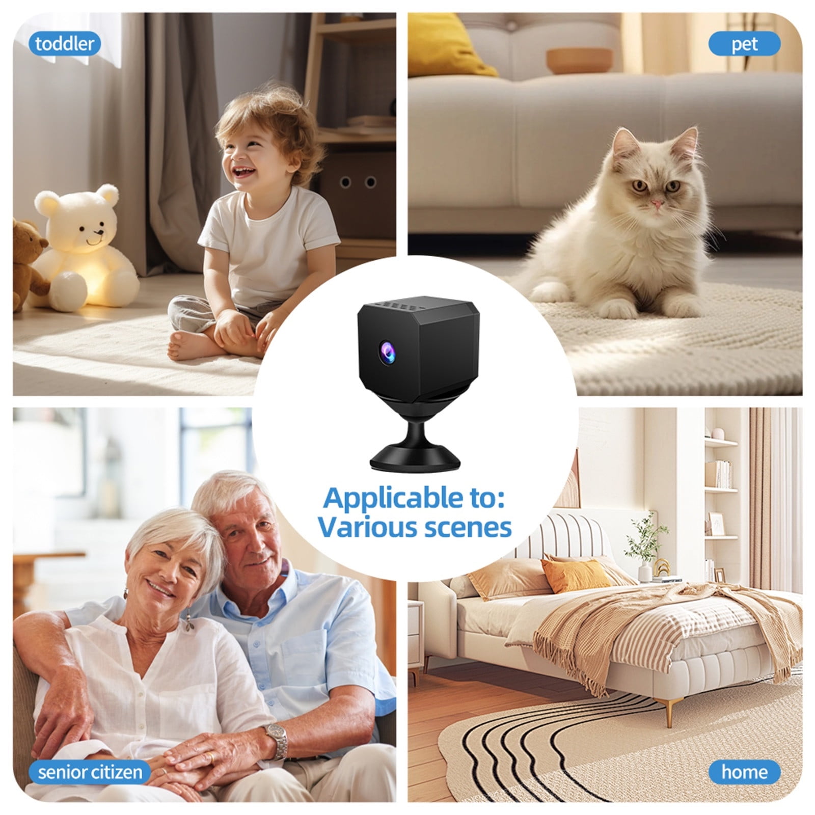 YUNAFFT HD 1080P Wireless Mini Camera Monitor Surveillance Video Camcorder Night Vision Smart Device Home Security Small Camera