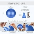 thumbnail image 4 of Small Pilates Ball, Therapy Ball, Mini Workout Ball, Core Ball, 9 Inch Small Exercise Ball, Pilates, Yoga, Workout, Bender, Core Training and Physical Therapy, Improves Balance, 4 of 5