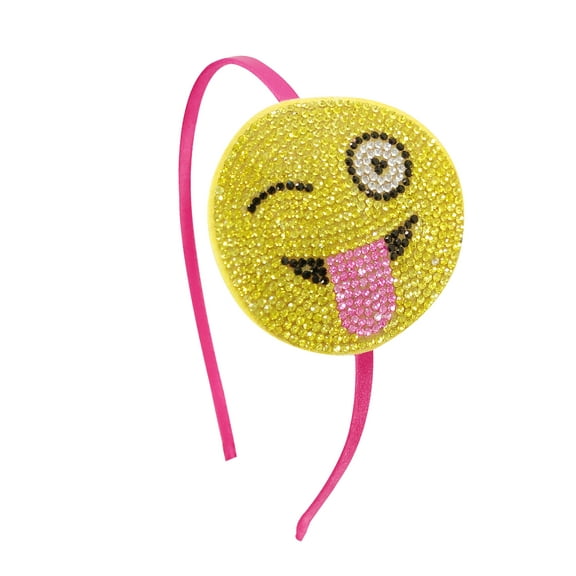 Wrapables® Crystal Studded Bling Headband, Emoji