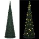thumbnail image 1 of Cadena desplegable VidaXL con forma de árbol de Navidad con luces LED de 1,5 m, color verde, 1 of 9