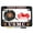 Black - Style 1, variant on [Officially Licensed USMC Product] - Motorcycle Domed Custom-Made Personalized Metal License Plate Frame with USMC Proud Parent Design - Black