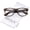 Brown-Tortoise / Clear, variant on zeroUV Unisex Retro Wide Temple Clear Lens Horn Rimmed Eyeglasses 54mm (Black / Clear) - 54mm
