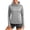 Gray, variant on Aboser Womens Thumb Hole Sun Shirts Lightweight Turtleneck UV Protection Hooded Tops Breathable Workout Hiking Hoodie Shirt UPF 50+ Rash Guard for Warm Weather