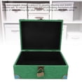thumbnail image 4 of Wood and Leather Treasure Chest with Lid and Lock, Decorative Jewelry Keepsake Storage Box, Decorative Storage Trunk Keepsakes Chest for Combs Necklaces Rings Earrings, 4 of 7