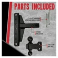 thumbnail image 2 of Hitches 2.0" Adjustable Medium Duty Trailer Hitch (14,000 lb.Rating)Offset 4"and 6" Drop/Rise, 2 of 5