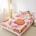 thumbnail image 3 of Erosebridal Kawaii Capybara Kids Bed Sheets, Cherry Blossoms King Sheets, 4pcs, 3 of 5