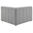 thumbnail image 4 of Modway Bartlett Upholstered Fabric Right-Arm Chair in Light Gray, 4 of 7