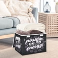 thumbnail image 4 of Iauyy Large Storage Box with Lid - Foldable Home Storage Bins for Clothes Toy Holiday Decor, Deep Purple (42*32*30cm), 4 of 6