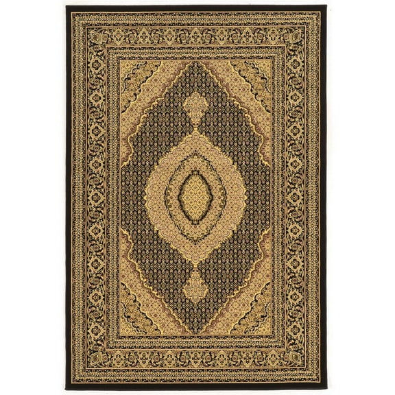 Riverbay Furniture 5' x 7'6" Area Rug in Black