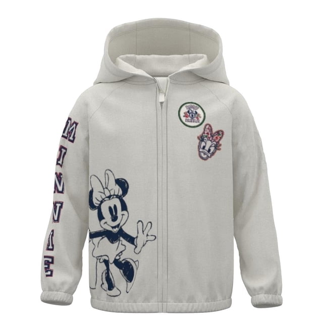 Sudadera para Beba Disney Minnie Mouse de Felpa con Capucha y Cierre con Estampado al Frente