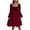 Velvet Dress for Women-A36 Wine, variant on Mifsaly Velvet Wedding Guest Dress Women Ribbed Square Neck Velour Elegant Dresses Loose Long Sleeve Evening Cocktail Party Gowns Travel Funny Festival Fashion Outfits Wine XXL