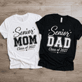thumbnail image 2 of Senior Mom and Dad Comfort Colors T-Shirt, Class of 2027 Parent Shirt, Graduation Gift for Mom Dad, Proud Senior Family Tee Outfit, 2 of 7