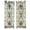 White Distressed Floral Fleur De Lis Rectangle S/2 11", 11"W, variant on DecMode White Wooden Distressed Fleur De Lis Wall Decor with Rust Metal Scrolls (2 Count)