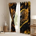 thumbnail image 3 of Feelyou Romantic Love Heart Curtains Pack of 2 (42x84 Each), Angel Wings Curtains Blackout, 3 of 6