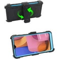 thumbnail image 6 of GoldCherry for Samsung Galaxy A20S Case, Heavy Duty Shock-Absorption/High Impact Resistant Armor Holster Defender Case with Kickstand Swivel Belt Clip Holster for Samsung Galaxy A20S 6.5 Inch (Blue), 6 of 7