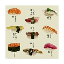 Trademark Fine Art 'Sushi I' Canvas Art by Melissa Wang