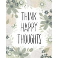 thumbnail image 2 of Tavoletti, Anne 26x32 White Modern Wood Framed Museum Art Print Titled - Happy Thoughts IV, 2 of 4