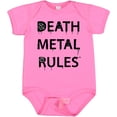 thumbnail image 3 of Inktastic Death Metal Rules White T-shirt Boys or Girls Baby Bodysuit, 3 of 5