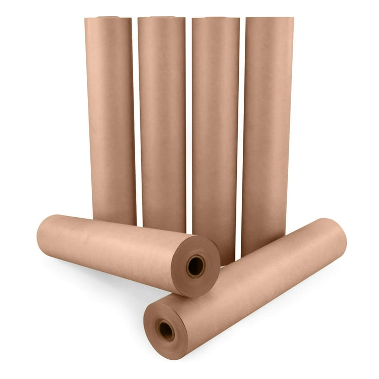 Idl Packaging 36 x 180 Feet (2160 Inches) Brown Kraft Paper Roll, 30 lbs (Pack of 1) - Quality Paper for Packing, Moving, Shipping, Crafts - 100%