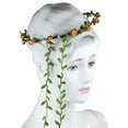 thumbnail image 7 of Boho Style Girl Flower Bride Wedding Forehead Hair Wreath Head Band Garland-Pink, 7 of 7