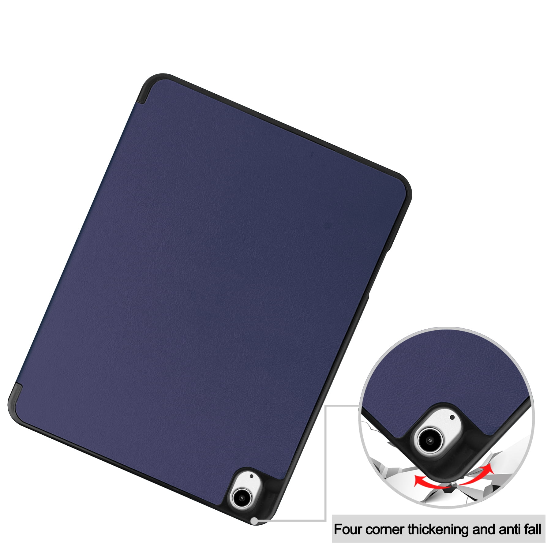 Allytechgroup iPad Air 13 M2 2024 Case, Slim Flip Smart Cover Auto Sleep Wake with Pencil Holder Multi Angle Veiwing Stand Shockproof Case for Apple iPad Air 13 inch 2024,Darkblue