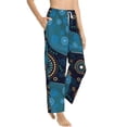 thumbnail image 2 of Daiia Bohemian Turtle Women's Sleep Pant with Pockets and Drawstring,Pajama Pants-Small, 2 of 9