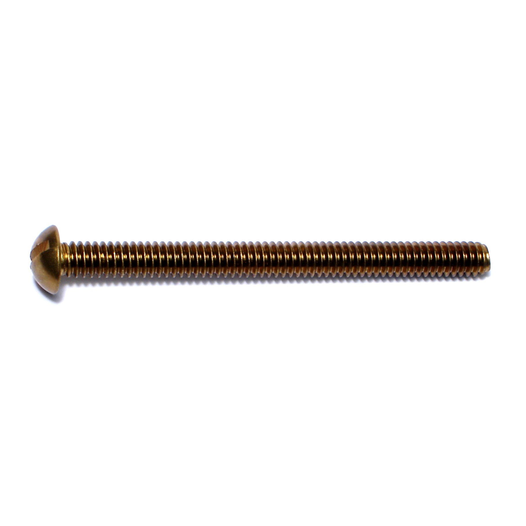 1/4 -20 x 3 Brass Slotted Round Head Machine Screws MSRB-281 (10 pcs.)