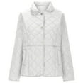 thumbnail image 6 of CHUMUD Women's Winter Quilted Jackets Long Sleeve Button Down Diamond Puffer Jacket Outerwear Coats with Pockets, 6 of 9