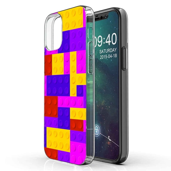 TalkingCase Slim Phone Case Compatible for Apple iPhone 12, 12 Pro, Bricks Pattern Print, Lightweight,Flexible,Soft, USA