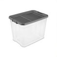 thumbnail image 2 of Sterilite 108 Qt. Transparent Stacker Storage Container w/ Latching Lid, (4 Pack), 2 of 12