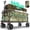 Khaki, variant on Sekey 48" Collapsible Wagon, 300L Heavy-Duty Cart with 440lbs Capacity, All-Terrain Wheels & Drink Holders,Khaki